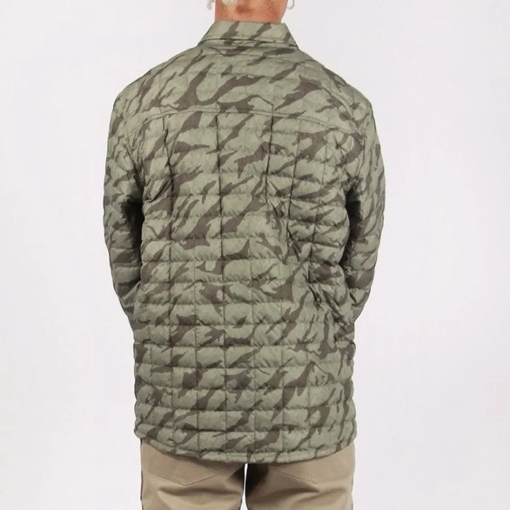 The North Face RARE COLOR ThermoBall Shirt Jacket Lichen Green Camo Mens S NWT
